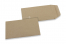 Pochettes en papier kraft couleur - Marron, 65 x 105 mm | PIT Packaging.ch/fr | Paysdesenveloppes