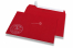 Enveloppes colorées pour Noël - Rouge, avec bonhomme de neige | PIT Packaging.ch/fr | Paysdesenveloppes