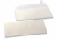 Weiss Couverts mit Perlmutteffekt - 110 x 220 mm | PIT Packaging.ch | Couvertsbestellen