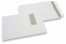 Enveloppes à fenêtre, blanche, 229 x 324 mm (C4), fenêtre à gauche 40 x 110 mm, position de la fenêtre à 20 mm du gauche et à 60 mm du haut, fermeture gommée, 120 grammes | PIT Packaging.ch/fr | Paysdesenveloppes
