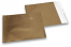 Goldene Foliencouverts matt metallic farbig - 165 x 165 mm | PIT Packaging.ch | Couvertsbestellen