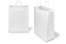 Tragetaschen aus Papier mit gedrehten Papierkordeln - weiß, 320 x 140 x 420 mm, 100 Gramm | PIT Packaging.ch | Couvertsbestellen