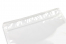 Exemple de la bande de scellage de la scelleuse thermique Type 302LM sur un sachet stand-up transparent : matériau à 2 couches 12PET/80PE  | PIT Packaging.ch/fr | Paysdesenveloppes