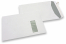 Enveloppes à fenêtre, blanche, 229 x 324 mm (C4), fenêtre à droite 40 x 110 mm, position de la fenêtre à 20 mm du droit et à 60 mm du haut, bande adhésive, 120 grammes | PIT Packaging.ch/fr | Paysdesenveloppes