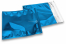 Enveloppes aluminium métallisées colorées - bleu  220 x 220 mm | PIT Packaging.ch/fr | Paysdesenveloppes
