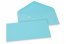 Farbige Couverts für Glückwunschkarten - Himmelblau, 110 x 220 mm | PIT Packaging.ch | Couvertsbestellen