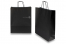 Tragetaschen aus Papier mit gedrehten Papierkordeln - schwarz, 320 x 120 x 410 mm, 100 Gramm | PIT Packaging.ch | Couvertsbestellen