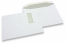 Enveloppes à fenêtre, blanche, 229 x 324 mm (C4), fenêtre à gauche 40 x 110 mm, position de la fenêtre à 20 mm du gauche et à 60 mm du haut, fermeture gommée côté long, 120 grammes | PIT Packaging.ch/fr | Paysdesenveloppes