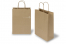 Tragetaschen aus Papier mit gedrehten Papierkordeln - braun gestreift, 220 x 100 x 310 mm, 90 Gramm | PIT Packaging.ch | Couvertsbestellen
