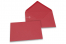  Farbige Couverts  für Glückwunschkarten - Rot, 114 x 162 mm | PIT Packaging.ch | Couvertsbestellen