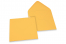 Enveloppes colorées pour cartes de voeux - jaune or, 155 x 155 mm | PIT Packaging.ch/fr | Paysdesenveloppes