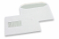 Standard Couverts, 162 x 229 mm, 90 Gramm Papier, Fenster Links 45 x 90 mm, Fensterposition 20 mm von Links und 60 mm von unten, Gummiert | PIT Packaging.ch | Couvertsbestellen