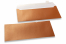 Enveloppes de couleurs nacrées - Cuivre, 110 x 220 mm | PIT Packaging.ch/fr | Paysdesenveloppes