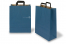 Tragetaschen aus Papier mit flachen Trageriemen - blau, 320 x 140 x 420 mm | PIT Packaging.ch | Couvertsbestellen