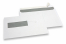 Enveloppes à fenêtre, blanches, 162 x 229 mm (C5), fenêtre à gauche 40 x 110 mm, position de la fenêtre à 20 mm du gauche et à 72 mm du bas, bande adhésive, 90 grammes | PIT Packaging.ch/fr | Paysdesenveloppes