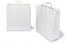 Sacs papier kraft avec anses plates - blanc, 450 x 170 x 420 mm | PIT Packaging.ch/fr | Paysdesenveloppes