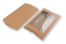 Geschenkverpackung Braun - 162 x 229 x 35 mm - mit Fenster 120 x 180 mm | PIT Packaging.ch | Couvertsbestellen