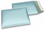 Enveloppes à bulles ECO métallisées mat colorées - bleu glacial 180 x 250 mm | PIT Packaging.ch/fr | Paysdesenveloppes