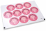 Pastilles adhésives thème communion - meine erstkommunion croix rose | PIT Packaging.ch/fr | Paysdesenveloppes