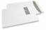Enveloppes à fenêtre, blanche, 240 x 340 mm (EC4), fenêtre à gauche 45 x 110 mm, position de la fenêtre à 25 mm du gauche et à 70 mm du haut, bande adhésive, 120 grammes | PIT Packaging.ch/fr | Paysdesenveloppes
