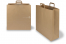 Sacs papier kraft avec anses plates - marron, 450 x 170 x 480 mm | PIT Packaging.ch/fr | Paysdesenveloppes
