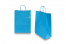 Tragetaschen aus Papier mit gedrehten Papierkordeln - blau, 260 x 120 x 350 mm, 90 Gramm | PIT Packaging.ch | Couvertsbestellen