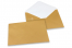 Farbige Couverts  für Glückwunschkarten  - Gold, 162 x 229 mm | PIT Packaging.ch | Couvertsbestellen