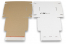 Boîte postale pliante extra-plate avec bande adhésive - blanc | PIT Packaging.ch/fr | Paysdesenveloppes