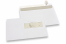 Laserdrucker Couverts, 162 x 229 mm (C5), Fenster rechts 40 x 110 mm, Fensterposition 15 mm von rechts und 72 mm von unten, Gewicht pro Stück ca. 7 Gr. | PIT Packaging.ch | Couvertsbestellen