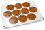 Pastilles adhésives thème amour - marron avec coeur noir avec feuilles | PIT Packaging.ch/fr | Paysdesenveloppes