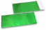 Grüne Foliencouverts matt metallic farbig - 110 x 220 mm | PIT Packaging.ch | Couvertsbestellen