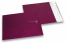 Bordeaux Foliencouverts matt metallic farbig - 165 x 165 mm | PIT Packaging.ch | Couvertsbestellen