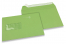 Apfelgrün, Fenstercouverts farbig, 162 x 229 mm (A5), Fenster links, Fensterformat 45 x 90 mm, Fensterposition 20 mm von links / 60 mm von unten, Haftklebeverschluss, 120 gr farbiges Papier | PIT Packaging.ch | Couvertsbestellen