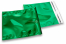 Grüne Metallic Foliencouverts - 165 x 165 mm | PIT Packaging.ch | Couvertsbestellen