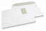 Standard Couverts, 229 x 324 mm, 100 Gramm Papier, Fenster Links 55 x 90 mm, Fensterposition 20 mm von Links und 60 mm von oben, gummiert | PIT Packaging.ch | Couvertsbestellen