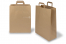 Tragetaschen aus Papier mit flachen Trageriemen - braun, 320 x 140 x 420 mm | PIT Packaging.ch | Couvertsbestellen