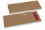 Pochettes à couverts marron sans  incision + rouge bordeaux serviette en papier | PIT Packaging.ch/fr | Paysdesenveloppes