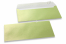 Enveloppes de couleurs nacrées - Vert lime, 110 x 220 mm | PIT Packaging.ch/fr | Paysdesenveloppes