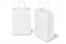 Tragetaschen aus Papier mit gedrehten Papierkordeln - weiß, 220 x 100 x 310 mm, 90 Gramm | PIT Packaging.ch | Couvertsbestellen