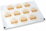 Pastilles adhésives thème naissance - lit avec étoiles | PIT Packaging.ch/fr | Paysdesenveloppes