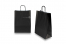 Tragetaschen aus Papier mit gedrehten Papierkordeln - schwarz, 260 x 120 x 350 mm, 90 Gramm | PIT Packaging.ch | Couvertsbestellen