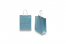 Sacs papier kraft avec anses rondes - bleu métallisé, 180 x 80 x 220 mm, 90 gr | PIT Packaging.ch/fr | Paysdesenveloppes