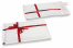 Enveloppes à bulles emballage cadeaux - Blanc avec noeud | PIT Packaging.ch/fr | Paysdesenveloppes