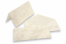 Enveloppe Marbre (110 x 220 mm) et carte (105 x 210 mm) - marbré beige, sans doublure intérieure | PIT Packaging.ch/fr | Paysdesenveloppes