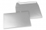 Farbige Couverts Papier - Silber metallic, 114 x 162 mm | PIT Packaging.ch | Couvertsbestellen