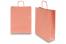 Tragetaschen aus Papier mit gedrehten Papierkordeln - lachsrosa, 320 x 120 x 410 mm, 100 Gramm | PIT Packaging.ch | Couvertsbestellen
