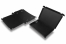 Boîte postale pliante noire extra-plate - avec intérieur noir, 310 x 220 x 26 mm | PIT Packaging.ch/fr | Paysdesenveloppes