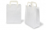 Sacs papier kraft avec anses plates - blanc, 220 x 105 x 280 mm | PIT Packaging.ch/fr | Paysdesenveloppes
