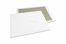 Papprückwandtaschen - 400 x 500 mm, 120 Gramm weiße Kraft-Vorderseite, 700 Gramm graue Duplex-Rückseite, ungummiert / kein Haftklebeverschluß | PIT Packaging.ch | Couvertsbestellen