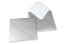 Enveloppes colorées pour cartes de voeux - argent, 155 x 155 mm | PIT Packaging.ch/fr | Paysdesenveloppes